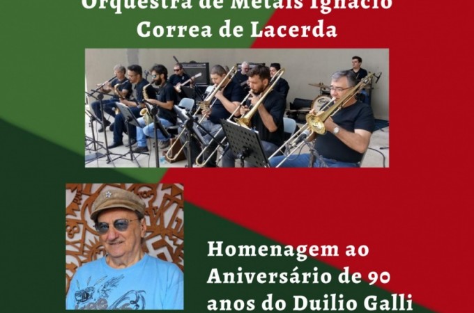 Interact e Banda Municipal prestam homenagem a Dulio Galli dia 12