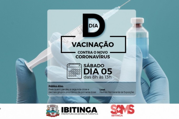 COVID-19: Ibitinga realizar DIA D da vacinao no sbado (05)