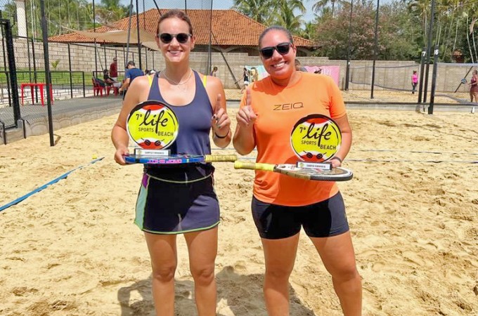 Beach Tennis: Ibitinguense conquista 2 trofus em Novo Horizonte
