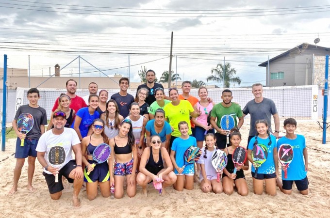Beach Tennis: Ibitinguenses participam de treinamento em Monte Alto