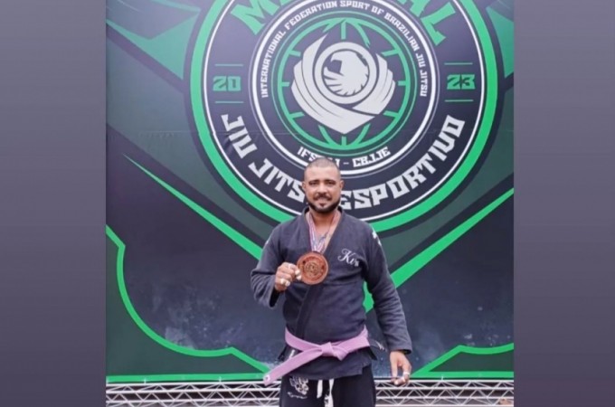 Coordenador de lutas da Sejer conquista mais um título mundial de jiu-jitsu