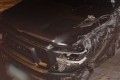 Caminhonete colidiu contra carro e rvores, no Jd. Londom Park