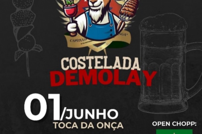 Costelada DeMolay ser no prximo dia 1