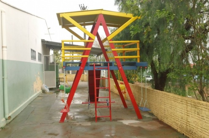Casa do Caminho recebeu playground de Ao Social Credicitrus