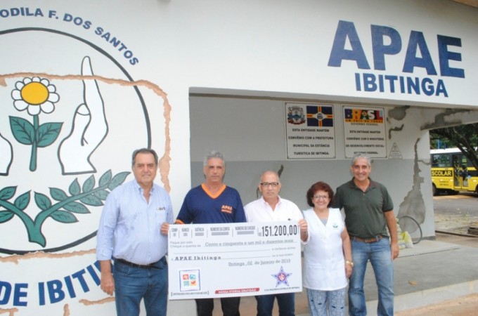 APAE recebeu R$ 151 mil para reforma do prdio