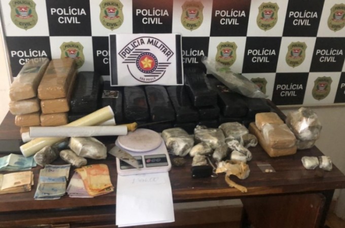 Polcia Civil apreendeu quase 30 quilos de maconha em Bariri