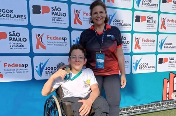 Aluno de Ibitinga conquista 2 medalhas nos Jogos Escolares Estadual