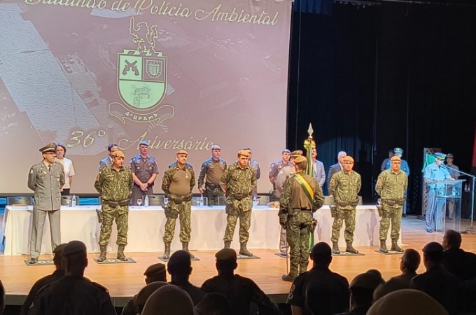 Policiais Ambientais de Ibitinga so homenageados em Rio Preto