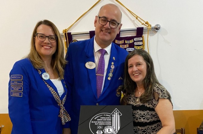 Governador Distrital do Lions visitou Ibitinga