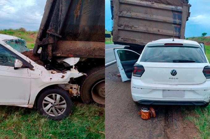 Borborema: Carro bate em caminh�o e deixa 1 pessoa morta e 3 feridas