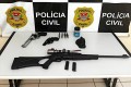 Pol�cia Civil apreendeu armas ap�s den�ncia de viol�ncia dom�stica