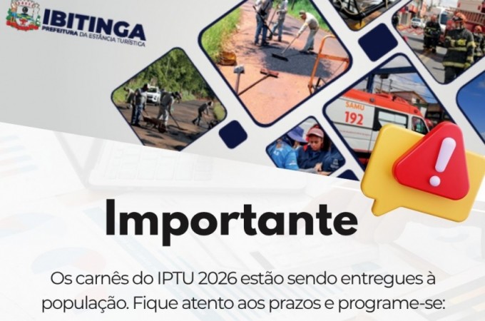 Ibitinga: Prefeitura iniciou entrega dos carn�s do IPTU 2026